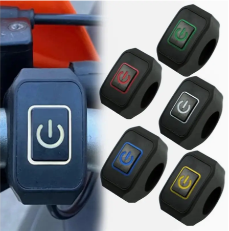 Motorcycle Handlebar Switch With Light For Motorbike Switches Connector Waterproof Handlebar Switch Motor Bike Accessories