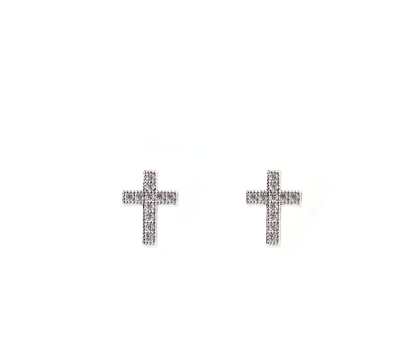 Earrings Stud Cross
