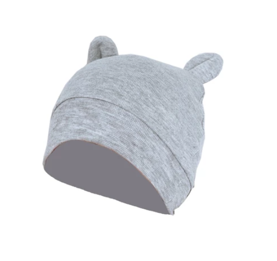 Some Cute Ears Baby Hat Solid Color Beanie Cap Newborn Infants Toddler Autumn Winter Bonnet BB5