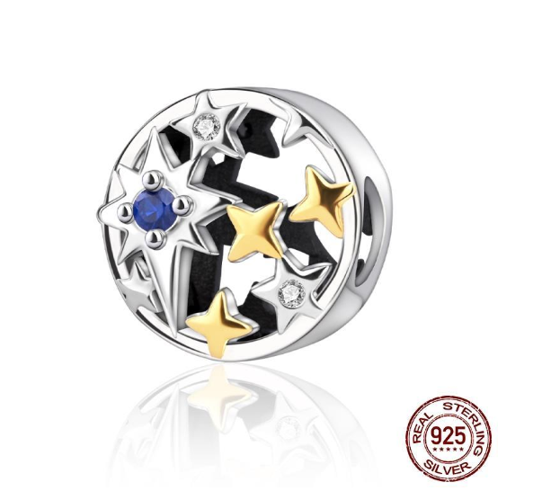 Authentic 925 Sterling Silver Blue Crystal Enamel Heart Charm Fit Women Bracelet Friend Surprise Birthday Jewelry Beads Gift 009