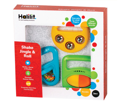 Halilit Shake Jingle 'n Roll Set Toy