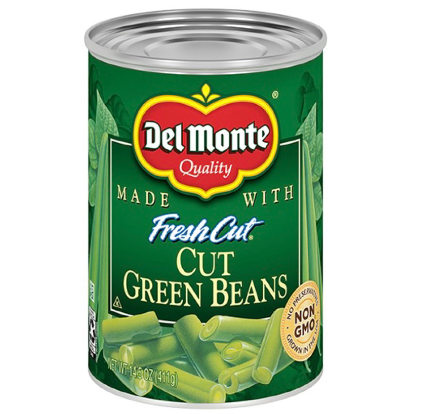 Del Monte Fresh Cut Beans  411g