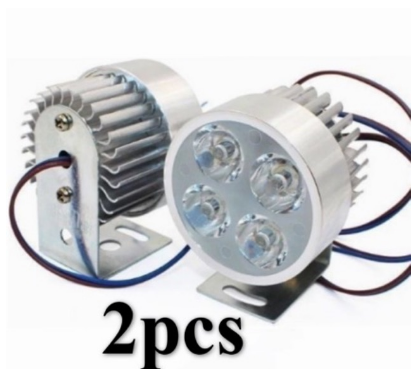 Motorcycle Parts Accessories 4LED Headlight Waterproof 2pcs