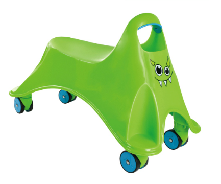 Eezy Peezy Googly Whirlee Green Monster Ride-On Vehicle