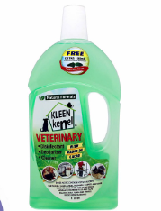 Kleen Kenel Pet Disinfectant Deodorizer Cleaner With Madre De Cacao 1 Liter (Fresh Mint Scent)