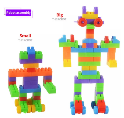 100pcs Small Building Blocks Brick Blocks for Kids with ASB Box Pack - Educational Toy