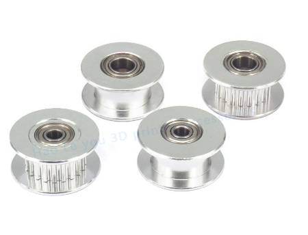 3D Printer Parts 20T Belt Width 6mm GT2 Belt Idler Pulley 5mm Bore Aluminum