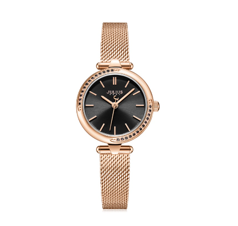 JULIUS Fashion Diamond Set Simple Quartz Movement Women's Watch JA-1284 1