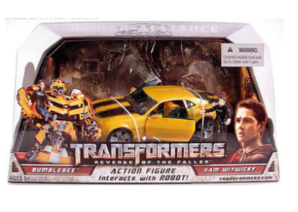 Transformer Bumblebee and Sam Chevrolet Camaro Action Figure Robot Movie Version model