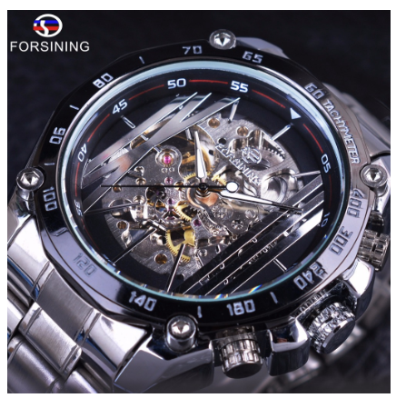 Forsining Men Watch Top Brand Automatic Mechanical Skeleton Waterproof Sport Watches GMT997 1
