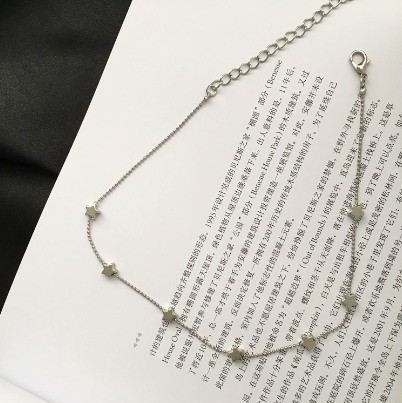 Korean Fashion Small Circle Pearl Necklace Delicate Clavicle Chain Necklace