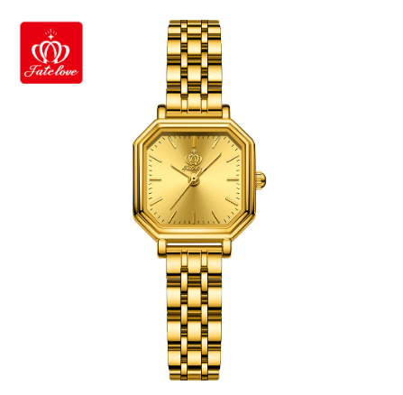Fate Love Watch For Women Relo Waterproof Original Stainless Steel Quartz Black Gold Silver Wrist Watch ALL GOLD