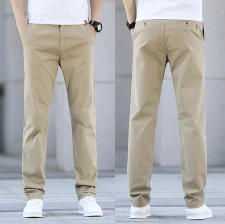 Korean chino pants high quality men's casual comfortable pants