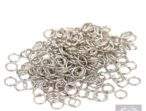 Cross-Border Exclusively For Single or Double Metal Jump Ring Connecting Ring Accessories 8mm 10mm