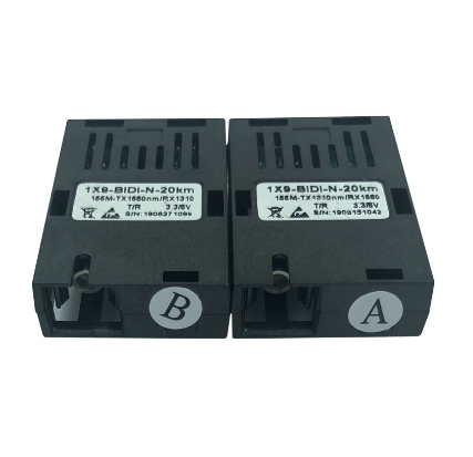 155M Single Fiber Sc Connector BIDI 20km 1*9 Module Optical transceiver for 100M Media Converter HTB-3100