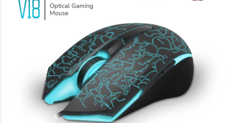 Rapoo V18 Gaming Mouse 6 Buttons Wired USB Optical Mice Adjustable 2000DPI