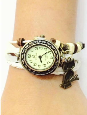 Vintage Bracelet Leather Watch Fashion Analog
