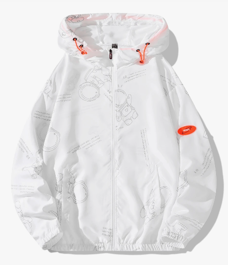 Men's Summer Outdoor Loose Fit Casual Fashionable And Versatile Lightweight Breathable Solid Color Quick-Drying Sunscreen Clothes Jacket Coat