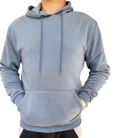 Mens Long Sleeve Plain Hoodie
