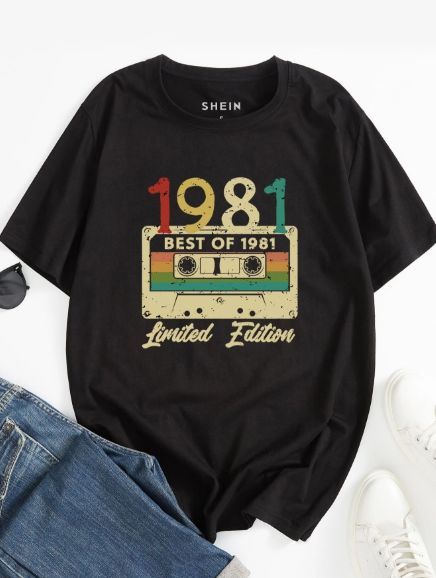 Manfinity Homme Men Audiotape And Letter Graphic Tee