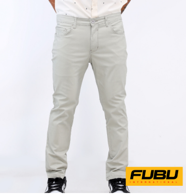 Fubu Colored Long Pants Slim Straight Stretch FSB42-0009