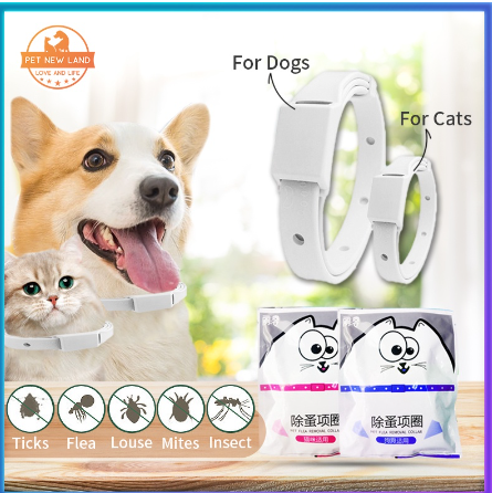 Pet New Land Pets Flea and Tick Collar Dog Cat Collar Adjustable Anti Tick Collar