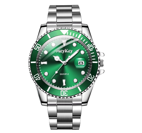 Luxury Men Stainless Steel Business Watches With Calendar Male Sport Quartz Watch M001