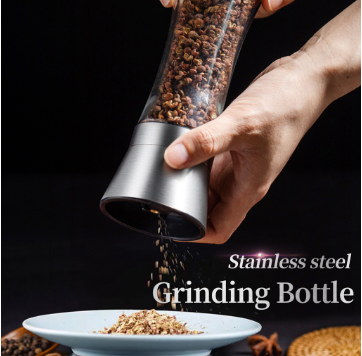 Grinding Bottle Manual Salt Pepper Mill Grinder Stainless Steel Muller Spice Sauce