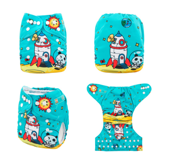 Alva Baby Cloth Diapers Washable Reusable Real Cloth Pocket Nappy Diaper Only D1