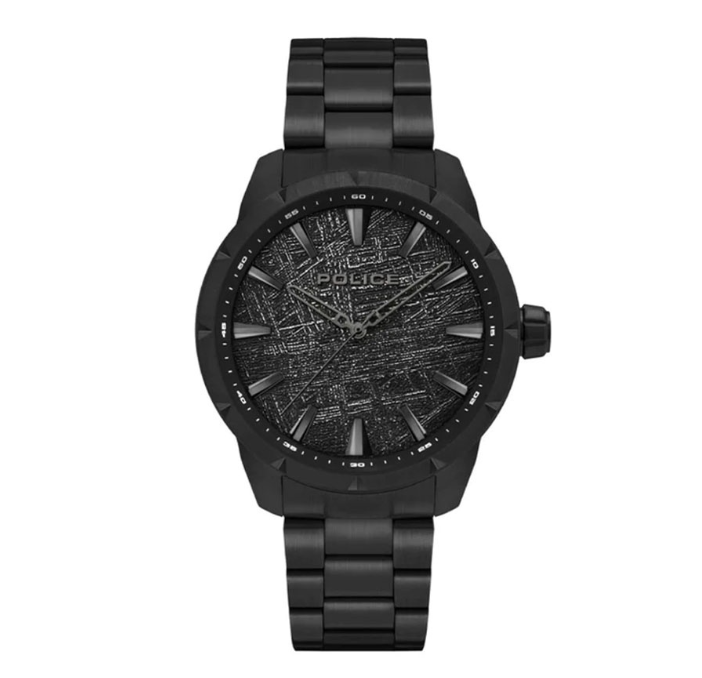 Police Pendry Black Stainless Steel Analog Quartz Watch For Men PPEWJG2202903