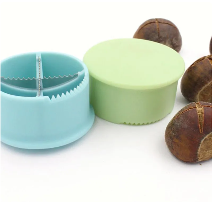 Nut Cracker Sheller Chestnut Cross Open Knife Quick Chestnut Cutter Nut Opener Sheller Walnut Pliers Kitchen Gadgets