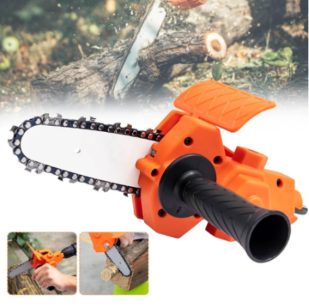 Electric Drill Modified To Electric Chainsaw Power Tools 4“ Electric Chain Saw Adapter Converter