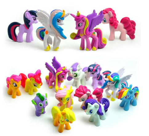 12Pcs My Little Pony Bundle Cake Decorations Figures Set