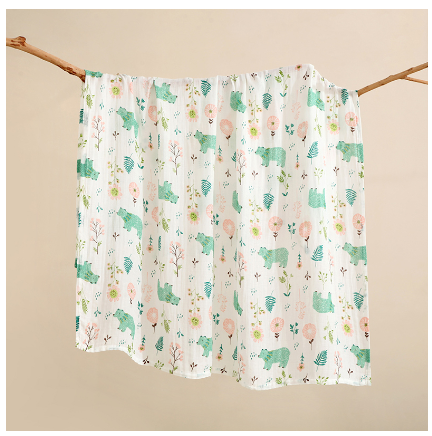 Betty Baby Reception Blanket 120x120 cm Baby Muslin Blanket Newborn Swaddle Cotton SB6