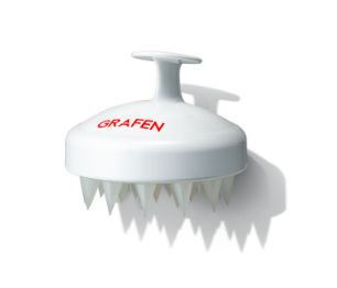 Grafen Edge Finger Scalp Massager Brush Red, White
