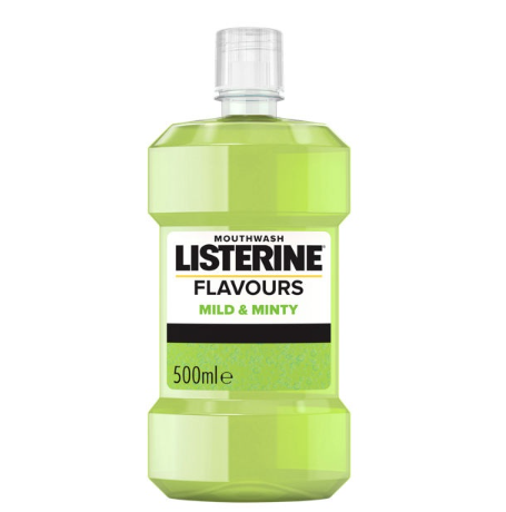 Listerine Flavours Mild & Minty Mouthwash 500ml