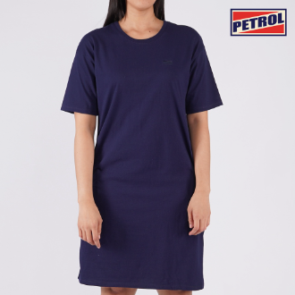 Petrol Ladies' Modified Dress Regular Fitting Blouse Trendy Fashion Casual Top 136684 Peacoat