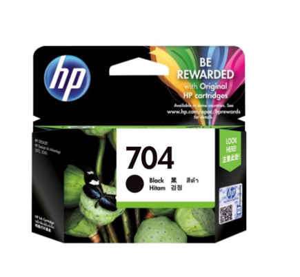 HP 704 Black Ink Cartridge