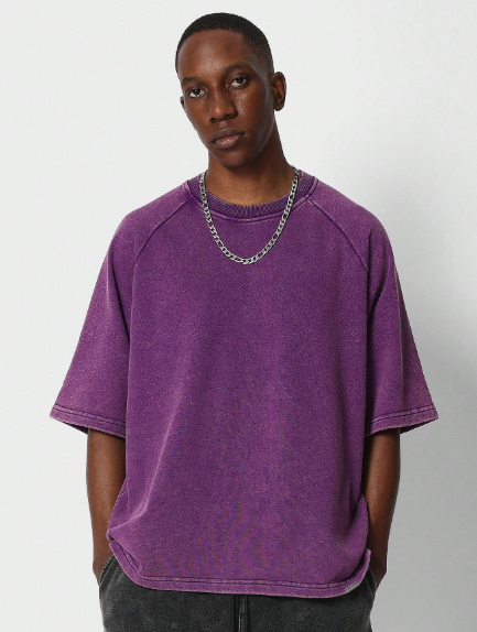 SUMWON Regular Fit Washed Premium Essential Tee College Ready