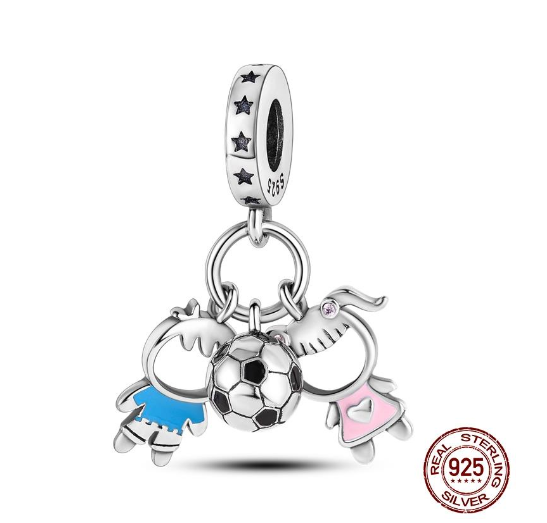 Genuine 925 Silver Little Boy Fox Rose Pyramid Mummy Charms Fit Original Charm Bracelets Diy Moon Cat Schnauzer Pendant For Jewelry S32