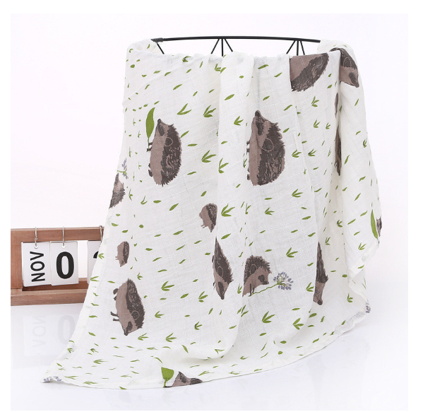 Summer Baby Blanket Muslin Gauze Breathable Sleep Swaddle Wrap Infant Quilt For Baby Bib S14