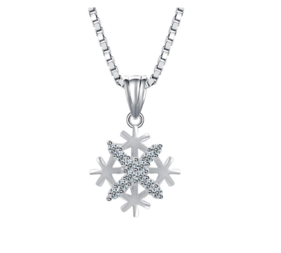 Snow Flake Necklace New Design Korean Fashion Accessory