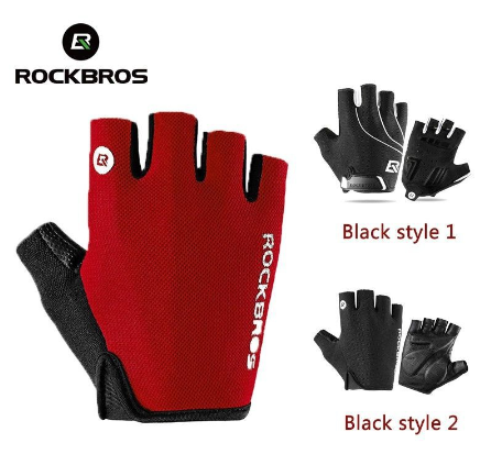 Rockbros Padded Cyclist Biker Half finger Gloves