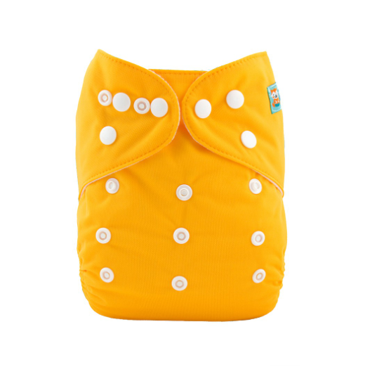 Alva Baby Cloth Diapers Solid Color One Size Adjustable Reusable Washable Pocket Cloth Diaper Cloth Diaper Only P4