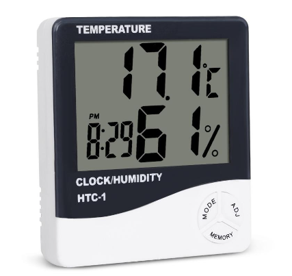 Indoor LCD Electronic Humidity Meter Digital Thermometer Hygrometer Temperature Alarm Clock