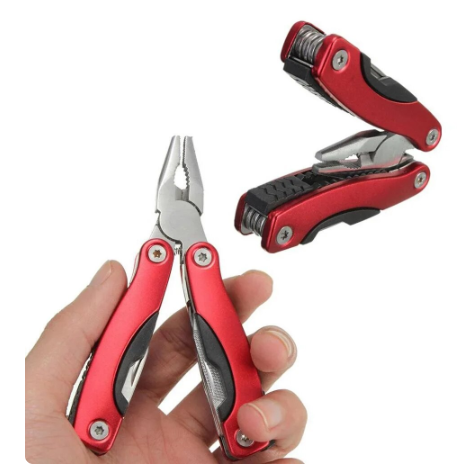 Camping Gear Outdoor Survival Stainless Steel 9 in 1 Portable Multi Tool Plier Camping Accessories Portable