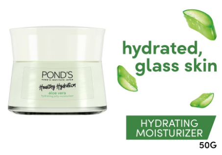 Pond's Aloe Vera Jelly Moisturizer with Vitamin B3 for Hydrated Skin 50g