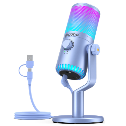 Maono Dm30 Programmable Gaming Microphone USB Mic RGB Computer Mic