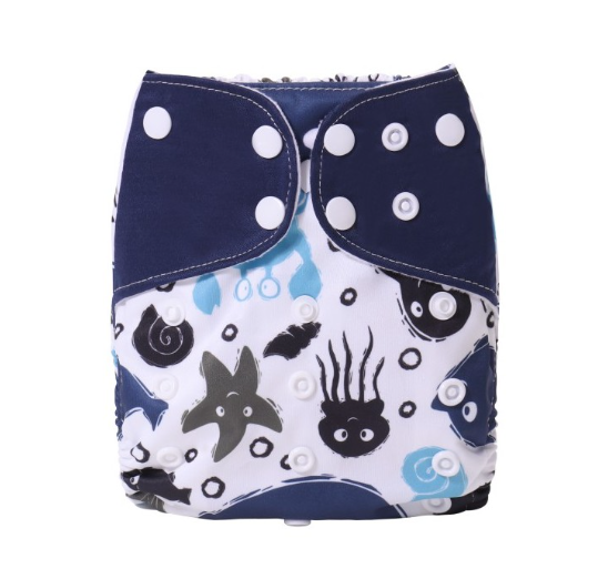 Ready Stocks Waterproof Reusable Digital Printed One Size Pocket Cloth Diaper CD45