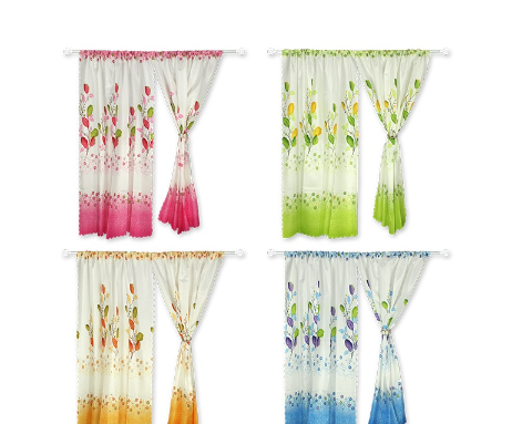 Socone Short Curtain Home Decor 1 PC 8007C